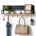 Modern gray wall-mounted key holder and mail organizer from Galvorexo, designed for organized home storage.